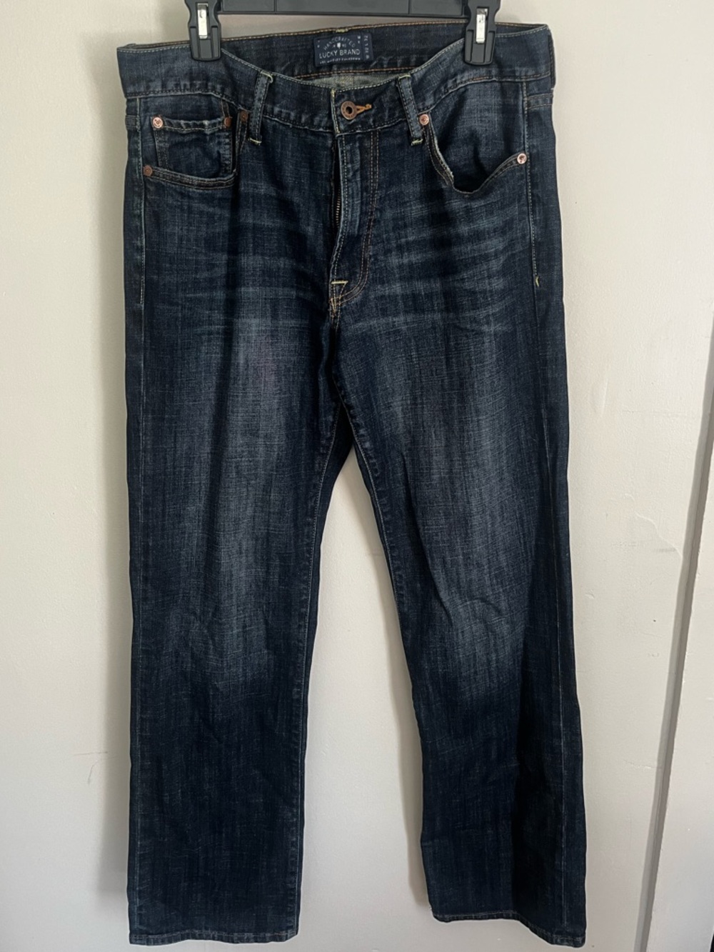 Lucky Brand Men's Dark Indigo Straight Jeans